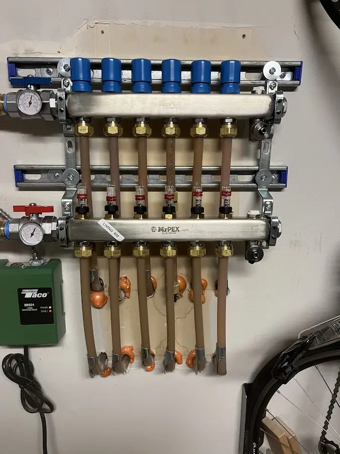 Plumber performing Leak Detection at a residential property in West Athens